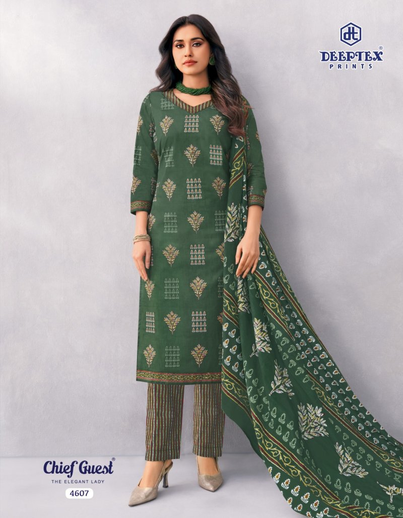 Chief Guest Vol 46 By Deeptex Cotton Printed Dress Material
